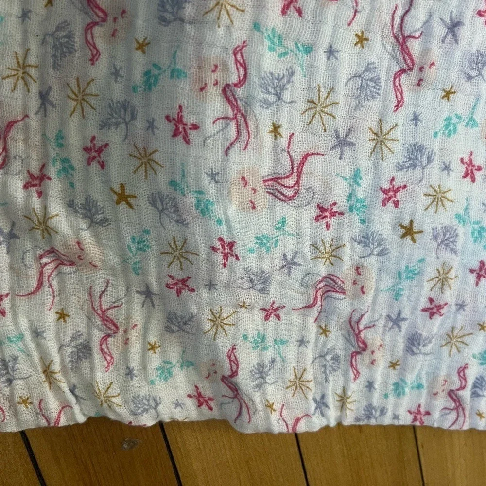Kyle & Deena under the sea print jellyfish muslin‎ infant blanket  baby swaddle